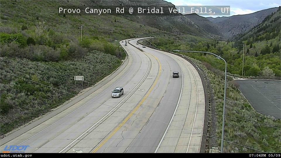 Provo Canyon Rd US 189 @ Bridal Veil Falls MP 11.15 UT Traffic Camera