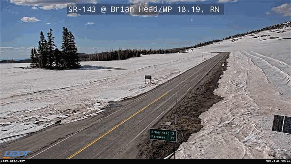 SR 143 Liveview NB @ Brian Head MP 18.19 RN Traffic Camera