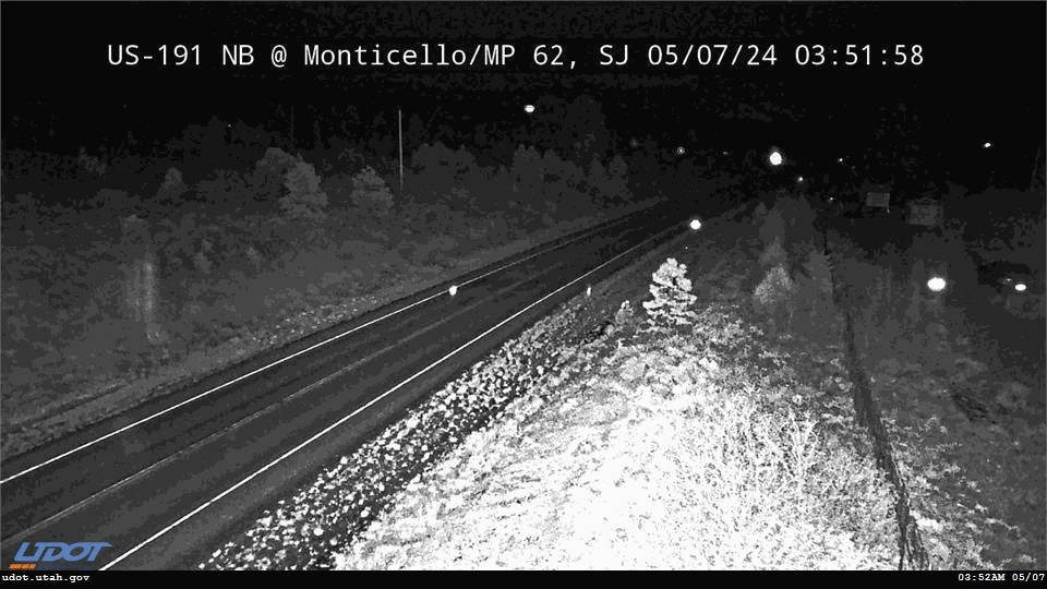 US 191 RWIS NB @ Monticello MP 62 SJ Traffic Camera
