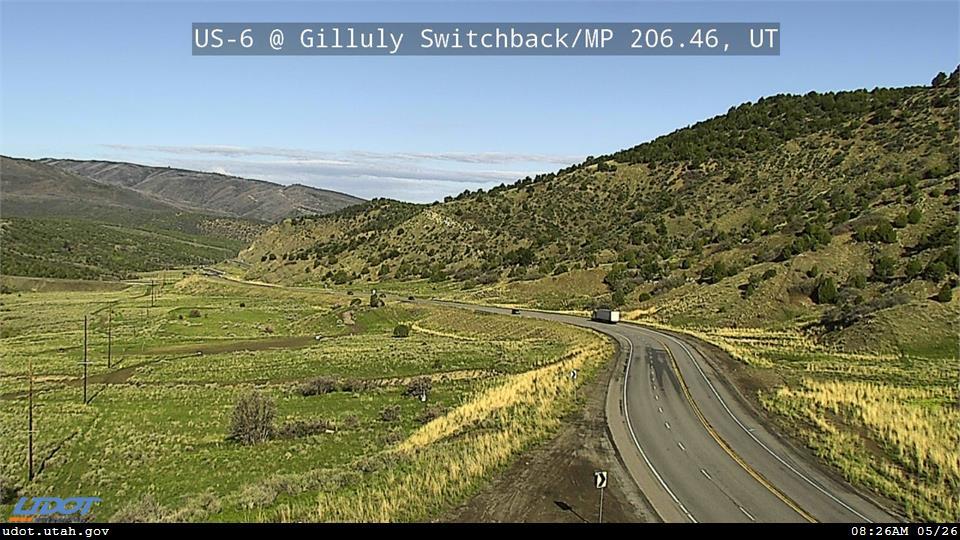 Traffic Cam US 6 @ Gilluly Switchback MP 206.46 UT Player