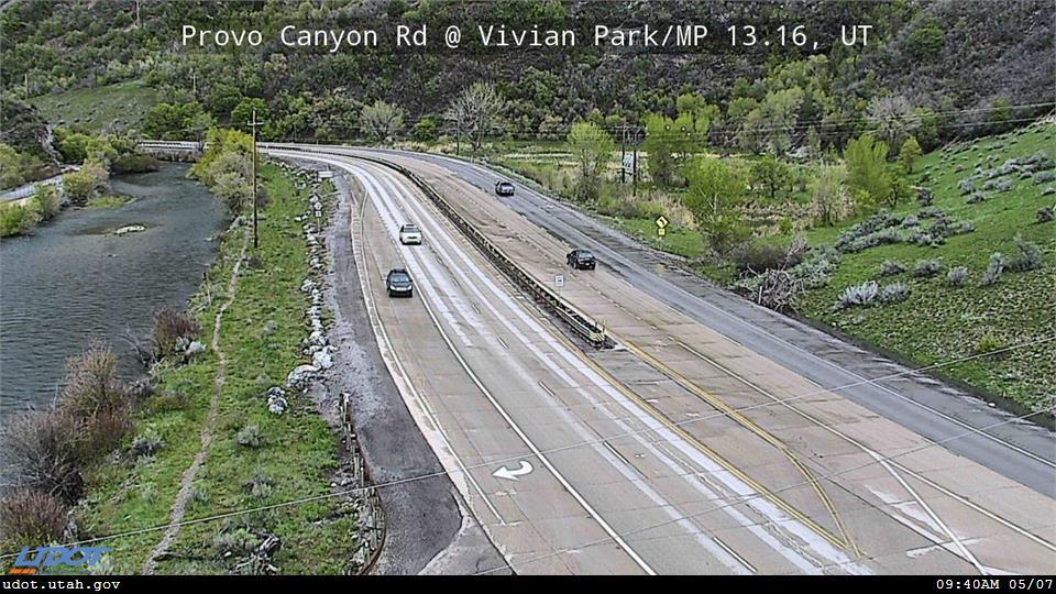 Traffic Cam Provo Canyon Rd US 189 @ Vivian Park MP 13.16 UT Player