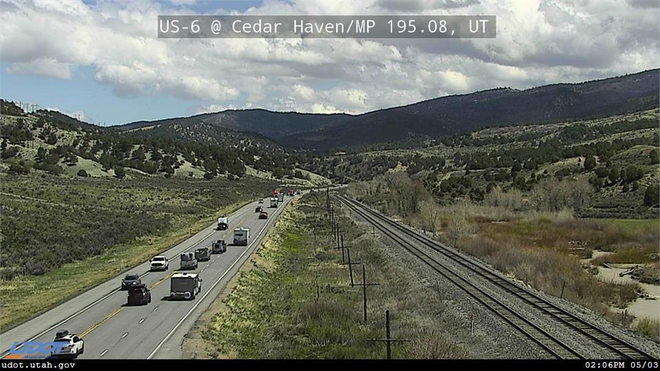 Traffic Cam US 6 @ Cedar Haven Sheep Creek Rd MP 195.08 UT Player