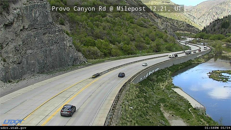Traffic Cam Provo Canyon Rd US 189 @ Milepost 12.21 UT Player