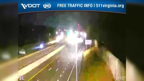 Agnewville: I-95 - MM 159.8 - SB - North of Exit 158, Route 294 - Prince William Pkwy Traffic Camera
