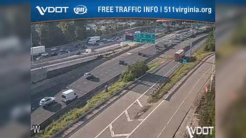 Traffic Cam Springfield Station: I-95 - MM 169.3 - NB - At Route 289 (Franconia-Springfield Pkwy) Player