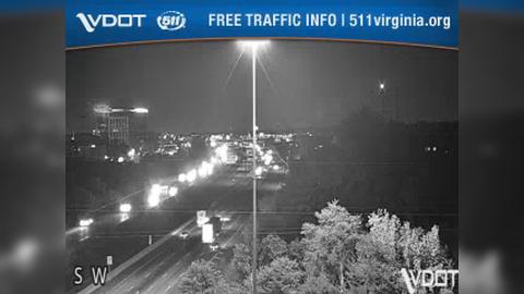 Newington: I-95 - MM 166 - NB - At Route 286 (Fairfax County Pkwy) Traffic Camera