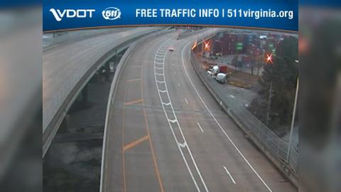 Portsmouth: VA-164 - Median - North of Midtown Tunnel Traffic Camera