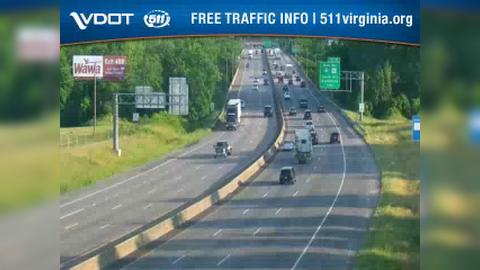 Colonial Heights: I-95 - MM 53.2 - SB - South Park Traffic Camera