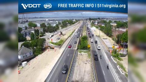 Traffic Cam Willoughby Beach: I-64 - MM 272.5 - WB - OL AT 13TH VIEW Player