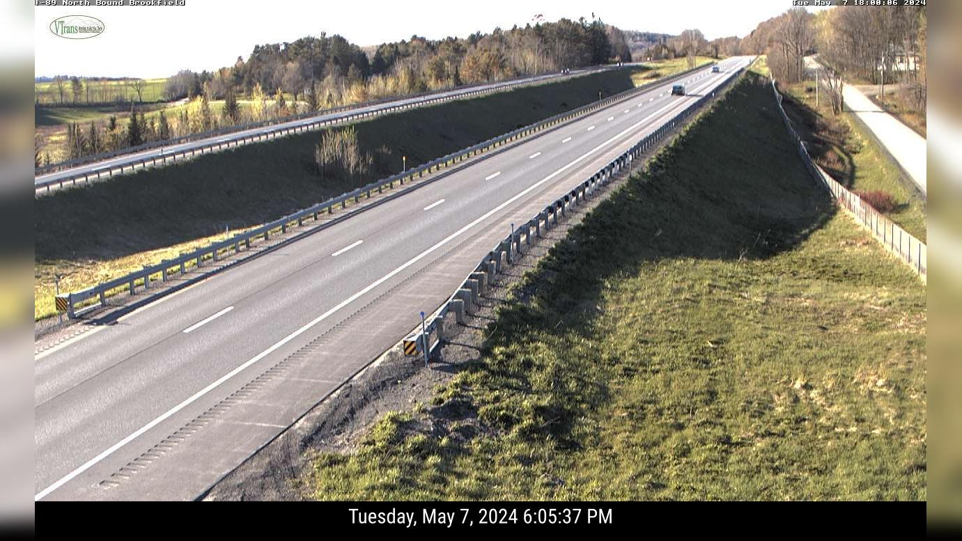 Brookfield: I-89 North Traffic Camera