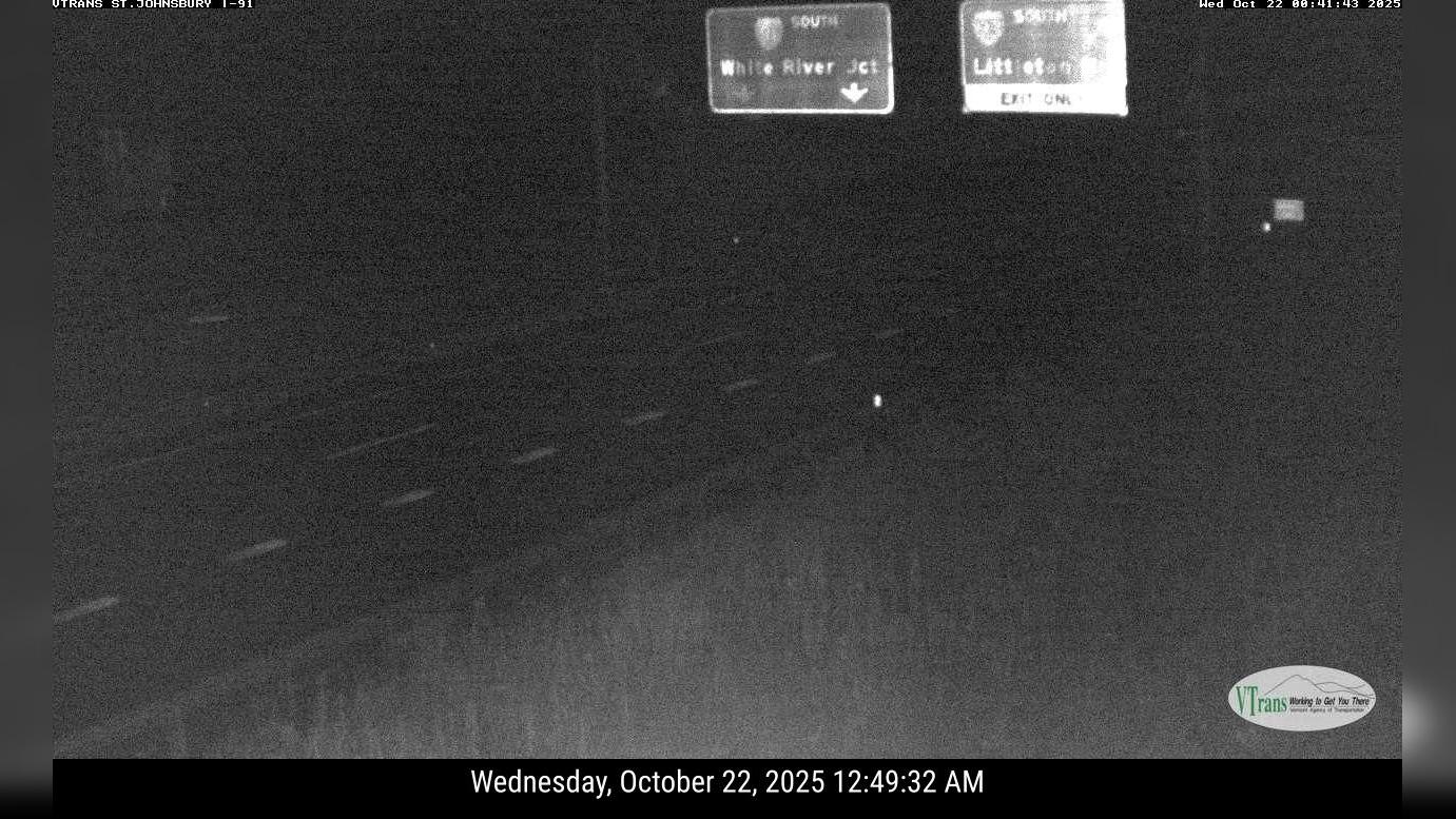 Saint Johnsbury: ST.JOHNSBURY I-91 South Traffic Camera