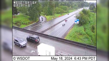 Traffic Cam Pacific: SR 167 at MP 22.4: S 212th St Player