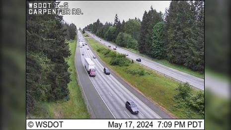 Traffic Cam Lacey › South: I-5 at MP 109.9: Carpenter Rd South Player