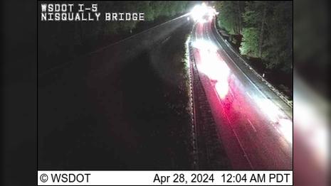 Lacey: I-5 at MP 115.2: Nisqually Bridge Traffic Camera