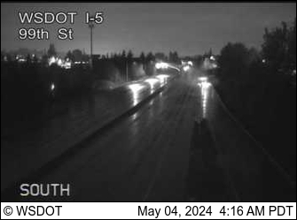 Traffic Cam I-5 at MP 5.4: 99th St Player