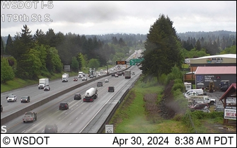 Traffic Cam I-5 at MP 9.1: S of 179th St Player