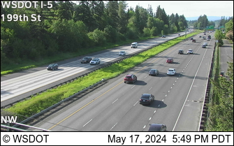 Traffic Cam I-5 NB at MP 10.8: 199th St Player