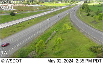 I-5 at MP 14.2: SR 501 Interchange Traffic Camera