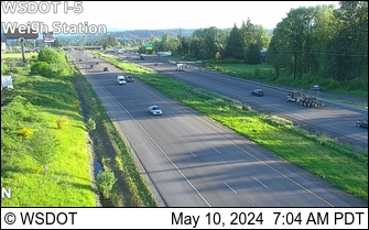 Traffic Cam I-5 at MP 16.2: Weigh Station Player