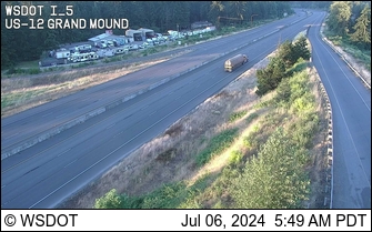 Traffic Cam I-5 at MP 88.3: US 12 Interchange Grand Mound Player