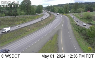 Traffic Cam I-5 at MP 114.1: Nisqually Player