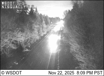 Traffic Cam I-5 at MP 115.7: Nisqually Rail Road Player