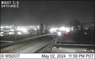 Traffic Cam I-5 at MP 137.5: 54th at Fife Player