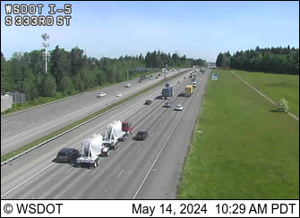 Traffic Cam I-5 at MP 143: S 333rd St Player