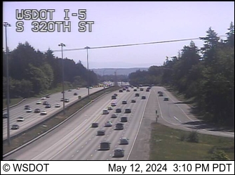 Traffic Cam I-5 at MP 143.7: S 320th St Player