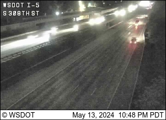 Traffic Cam I-5 at MP 144.6: S 308th St Player