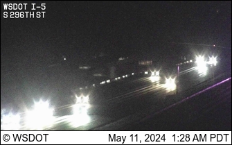 Traffic Cam I-5 at MP 145.3: S 296th St Player