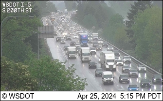 Traffic Cam I-5 at MP 151.2: S 200th St Player