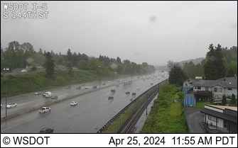 Traffic Cam I-5 at MP 155.3: S 144th St Player