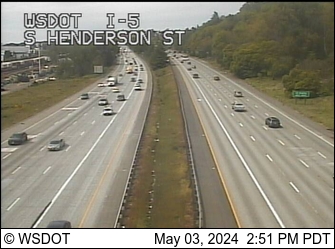 Traffic Cam I-5 at MP 159.2: S Henderson St Player