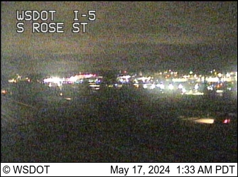 Traffic Cam I-5 at MP 159.7: S Rose St (Mid-Boeing Field) Player