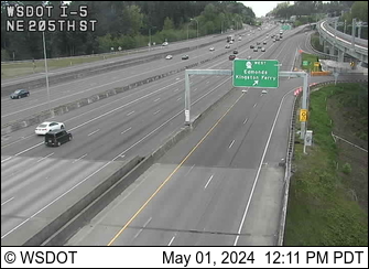 I-5 at MP 177.7: NE 205th St Traffic Camera