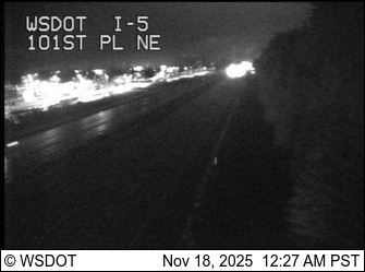 Traffic Cam I-5 at MP 201.5: 101st Pl NE Player
