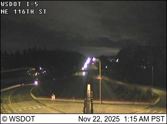 Traffic Cam I-5 at MP 202.4: 116th St NE Player