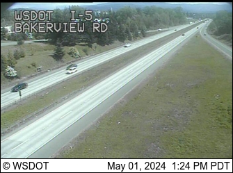 Traffic Cam I-5 at MP 257.6: Bakerview Rd Player