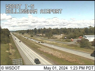Traffic Cam I-5 at MP 258.5: Bellingham Airport Player