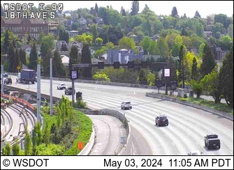 Traffic Cam I-90 at MP 3.1: 18th Ave S (Near Rainier Ave) Player