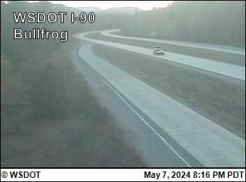 I-90 at MP 79.5: Bullfrog-facing west Traffic Camera
