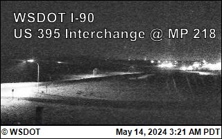 I-90 at MP 220: US 395 Interchange @ Ritzville (1) Traffic Camera