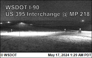 I-90 at MP 220: US 395 Interchange @ Ritzville (2) Traffic Camera