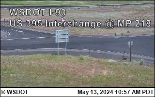Traffic Cam I-90 at MP 220: US 395 Interchange @ Ritzville (6) Player
