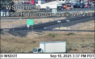 Traffic Cam I-90 at MP 220: US 395 Interchange @ Ritzville (7) Player