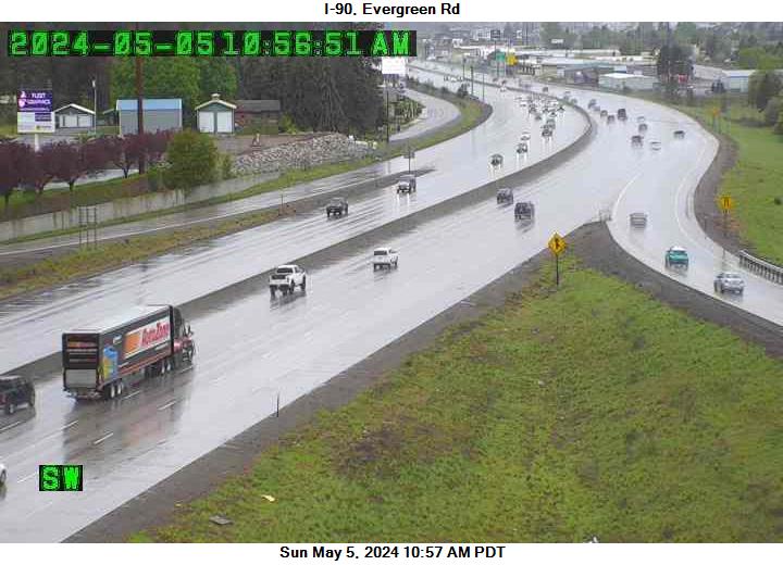 Traffic Cam I-90 at MP 291: Evergreen Player