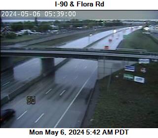 Traffic Cam I-90 at MP 293: Flora Rd Player