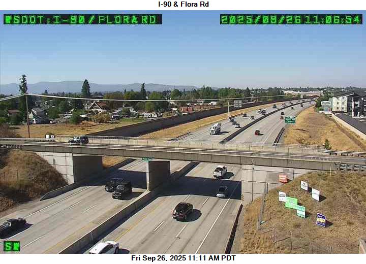 I-90 at MP 293: Flora Rd Traffic Camera