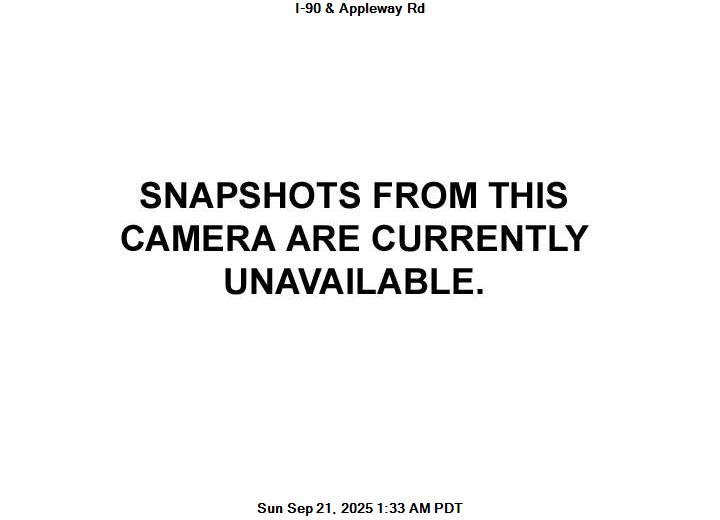 I-90 at MP 294.6: Appleway Ave Traffic Camera